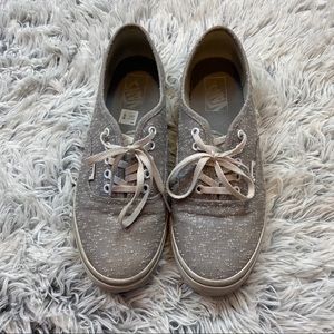BOGO Gray Speckled Vans